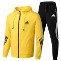 2020 men's two-piece striped sportswear, men's Hoodie, outdoor sports pants sports suit, spring and autumn brand fashion sports