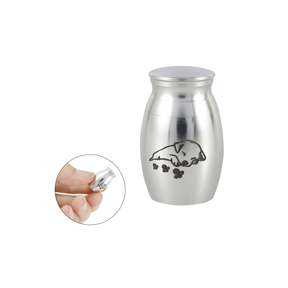 Mini Pet Cremation Urns Pets Dog Cat Birds Mouse Cremation Ashes Urns Jar for Keepsake Casket Columbarium Pets Memorials 25x16mm