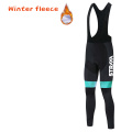 NWE STRAVA Warm Cycling Bib Trousers Winter Thermal Mountain Bike mtb long Pants Bicycle Tights culotte ciclismo hombre invierno