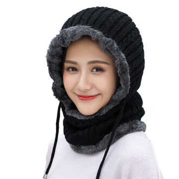 Winter wool Knitted Hat Beanie Men Scarf Skullies Beanies Winter Hats For Women Men Caps Gorras Bonnet Mask Brand Hats 2018