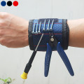 Strong Two Magnetic Wristband Adjustable Wrist Support Bands For Screws Nails Nuts Bolts Drill Bit Holder Tool Belt CLH