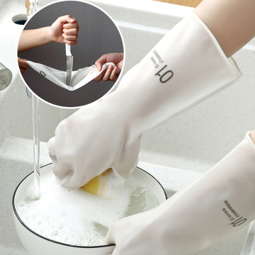 Dishwashing gloves female rubber kitchen washing vegetables household chores Cleaning durable thin waterproof clothes gloves