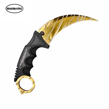 HotMeiNi 13cm for CS GO Karambit Knife Graphics Car Stickers Colorful Fashion Laptop SUV JDM Camper Waterproof Vinyl Decals