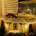 1.5x1.5M 3x2M 6x4M LED Net Mesh Fairy String Light Garland Window Curtain Christmas Fairy Light Wedding Party Holiday Light