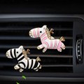 Car Ornaments Lovely Zebra Dolls Air Freshener Perfume Diffuser Toy Automobile Interior Dashboard Decoration Car Accessories