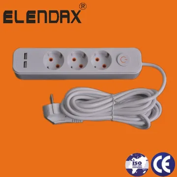 3 Sockets with Switch USB Port for Europe