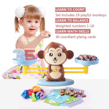 Monkey Balance Toys Scale Toy Kids Educational Toys Monkey Early Learning Balance Children Enlightenment Math Toys