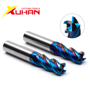 HRC65 4 Flutes carbide end mill milling tools Alloy Coating Tungsten Steel endmils Cnc machine cutting tools end mills