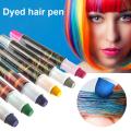 6pcs Colorful Disposable Hair Chalk Temporary Child Hair Dye Pen Non-toxic Portable Washable Hair Dye Pen Birthday Party Cosplay