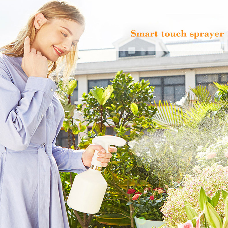 Electric Nozzle Spray Can Smart Sensing Plant Sprayer Bottle Water Fog Spray Head Plastic Mist Nozzle Watering Can for Flowers