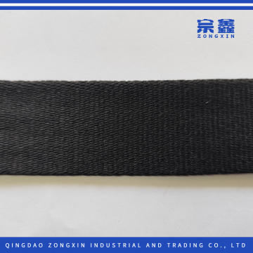 Durable Black Inelastic Webbing Strap for Luggage Use