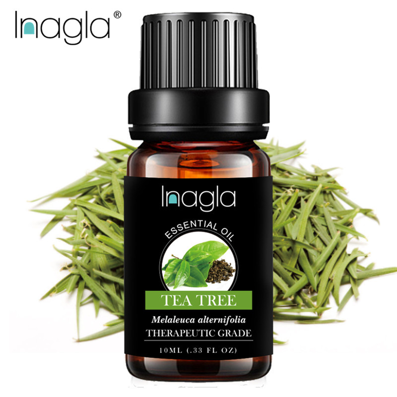 Inagla Tea Tree Essential Oil Pure Natural 10ML Pure Essential Oils Aromatherapy Diffusers Oil Healthy immune Air Fresh Care