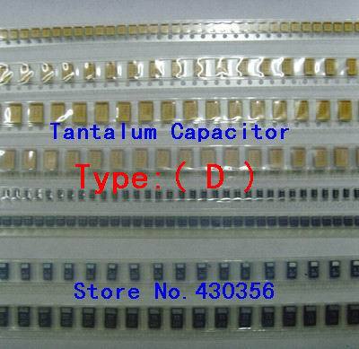 10PCS Tantalum Capacitor 7343 Type:D 107 100UF 10V