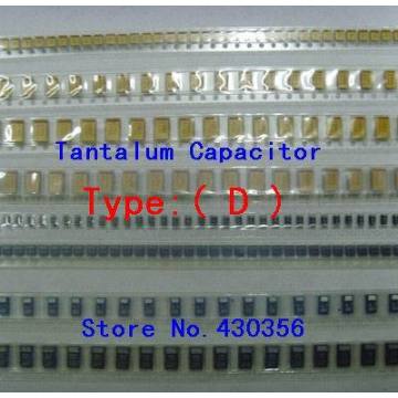 10PCS Tantalum Capacitor 7343 Type:D 107 100UF 10V