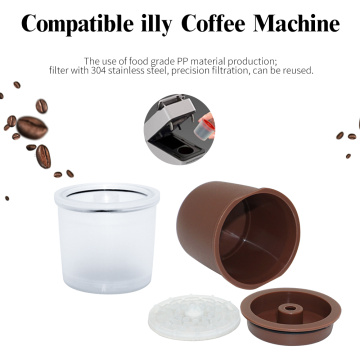 Refillable Plastic Coffee Capsules for illy Coffee Machine cafe 1Pc Compatible Espresso Maker Capsules Coffee Tools Kitchenware