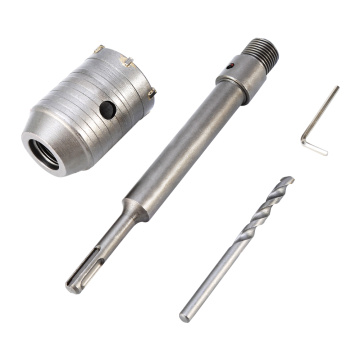 Home Power Tool 50mm Concrete Cement Wall Shank Hole Saw Cutter Set + Drill Bit + Connecting Rod + Wrench