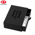 Luxury Drawer Matte Black Wallet Box Packaging