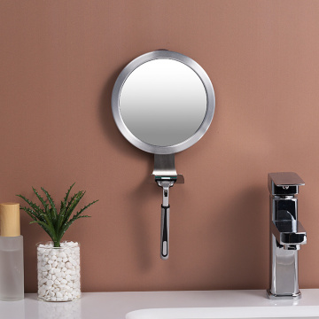 Bathroom Powerful Sucker Bath Mirrors Fogless Bath Shower Mirrors Anti-Fog Make Up Mirror With Shaver Holder