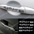 2 Piece Nickel Metal TRD VIP Car Handle sticker window pillar trim Sticker Rear Windscreen Decal body sticker Auto Decals