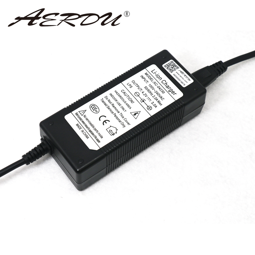 AERDU 4.2v 3A Li-ion battery pack Universal charger EU US UK AU Plug AC 100V-240V DC5521 Wall plug type Power Supply Adapter