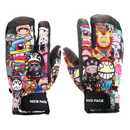 Nice face Winter Outdoor KOBE Skiing Gloves Snow Snowboard Snowmobile Motorcycle Riding