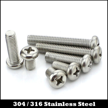 M2 M2*32/35/38/40/45/50/60 M2x32/35/38/40/45/50/60 304 Stainless Steel DIN7985 Bolt Phillips Cross Recessed Round Pan Head Screw