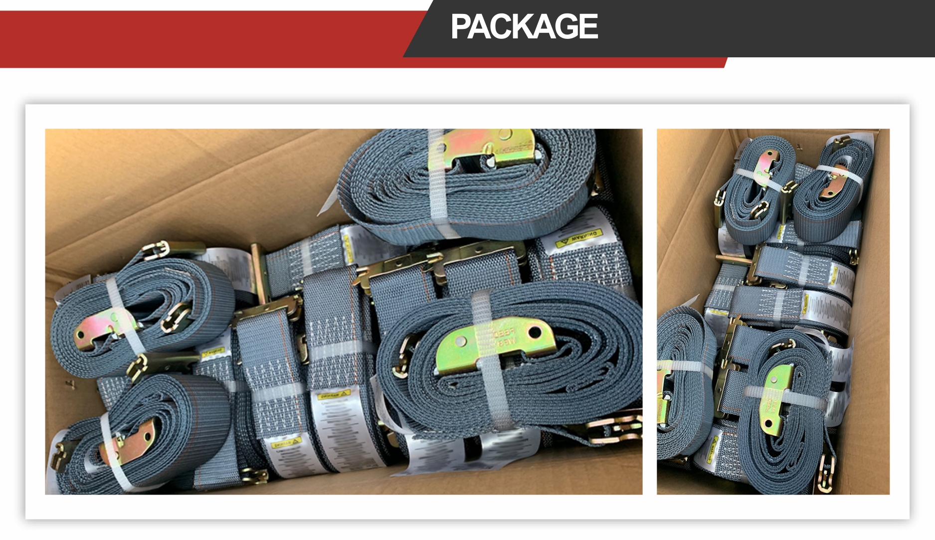 cam buckle strap packing