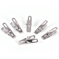 Laundry Household 20Pcs Stainless Steel Clothes Pegs Clothespins Socks Underwear Drying Rack Holder Hanging Pins Clips