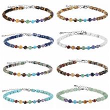 7 Chakra Yoga Meditation Bracelet Reiki Healing Crystal Stone Double Layer Natural Gemstone Beads Bangle for Women Men