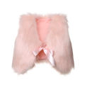 6 Colors New Toddler Baby Girls Kids Winter Faux Fur Vest Waistcoat Sleeveless Solid Bowknot Belt Warm Coat Outwear Jacket