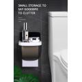 Kitchen and bathroom roll paper toilet paper holder wall-mounted tissue box plastic waterproof toilet paper holder with shelf