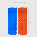 Diamond Manual Foot Camping Sleeping Pad Inflatable Air Mattresses Outdoor Mat Bed Ultralight Cushion Hiking Mat With Pillow