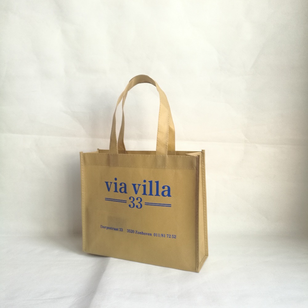 Wholesales 1000pcs/lot Shopping Bags Custom Tote Bag with Logo Non Woven Bags Recyclable Foldable TNT Bag T-shirts Packaging Bag