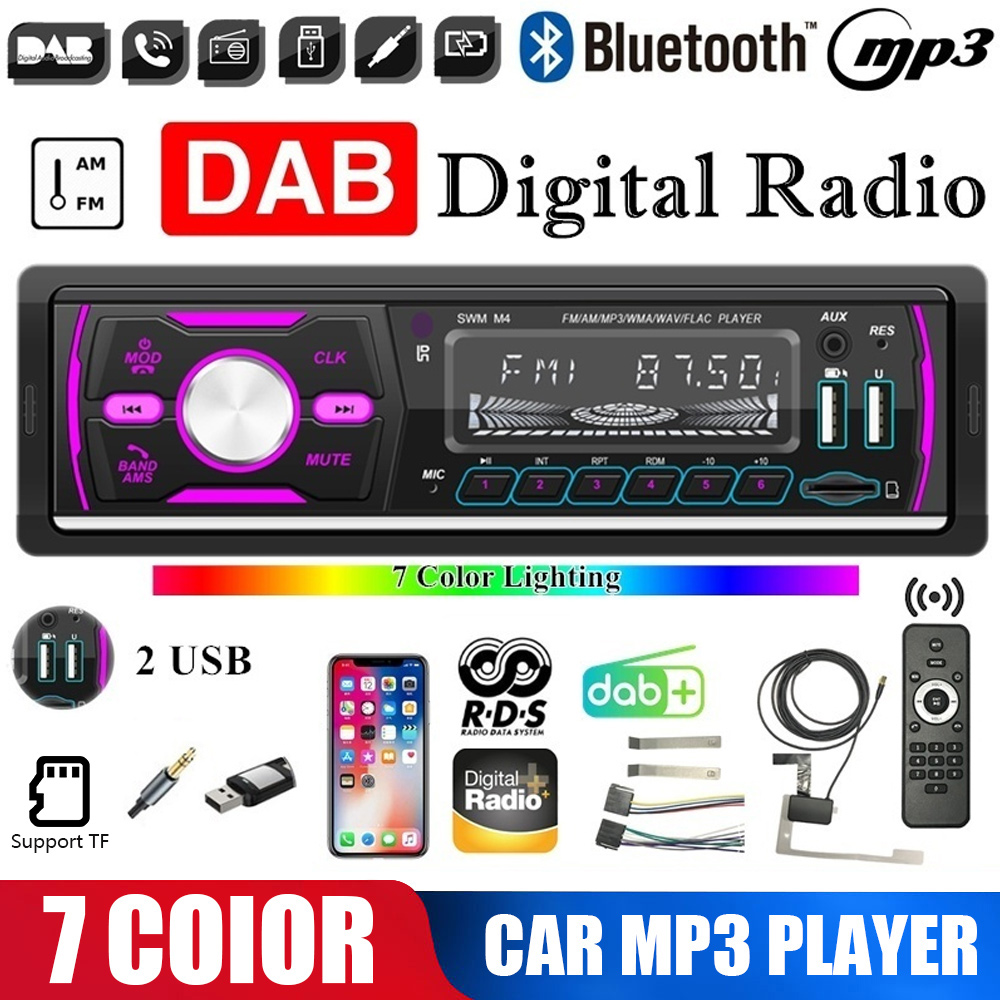 2020 Auto Radio Car Player 1din car radio Newest MP3 Player for DAB+ /RDS Bluetooth Carplayer for AM/FM/FT