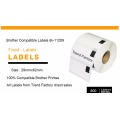 6 Refill Rolls Compatible DK-11209 Label 62mm*29mm 800Pcs Compatible for Brother Label Printer White Paper DK11209 DK-1209