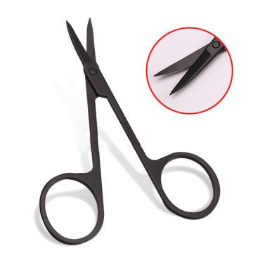 1pc Stainless Steel Makeup Scissors Curved Tip Small Eyebrow Scissors Cut Manicure Eyebrow With Sharp Head Beauty Tool