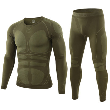 Winter New Quality Thermal Underwear Sets Men Brand Training Wear Dry Anti-Microbial Stretch Thermo Underwear Male Warm