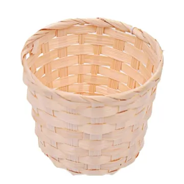 Handwoven Bamboo Storage Basket for Home Decor