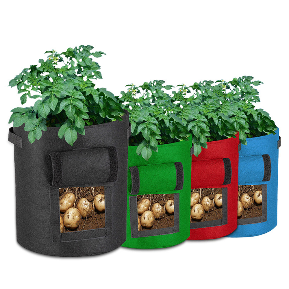 Plant Grow Bags Farm Home Garden Potato Cultivation Planting Pot Planters Greenhouse Vegetable Moisturizing Vertical Growing Bag