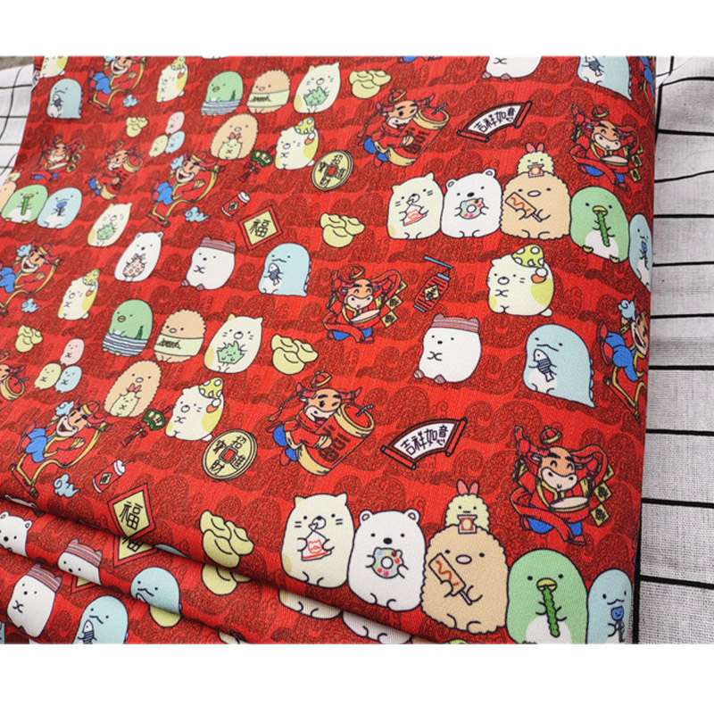 140cm Wide Japanese Cartoon Anime Character Canvas Fabric for Boy Clothing Bags Slipcover Curtain DIY Patchwork Sewing Materia