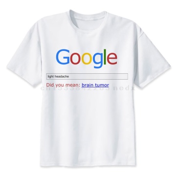 Google TShirt men boy Summer O Neck white youth t shirt casual white print anime t-Shirts men top tees funny