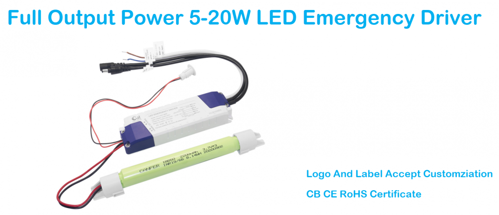 Rechargeble LED Emergency Power Supply With Battery