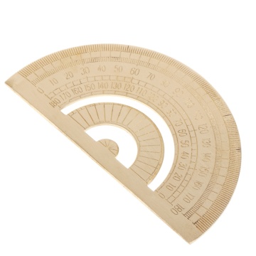 Brass Protractor Ruler Angle Measure Tool Super Durable Carpenter Clear Ruler