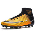 New Adults Men's Outdoor Soccer Cleats Shoes High Top TF/FG Football Boots Training Sports Sneakers Shoes Plus Size 35-45