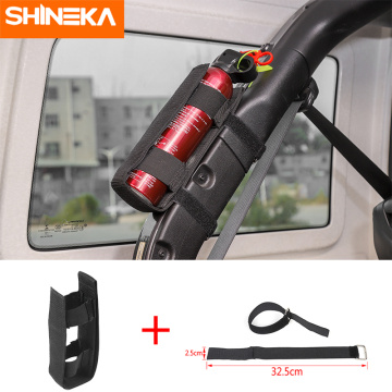 SHINEKA Rear Racks & Accessories For Jeep Wrangler JK JL TJ Oxford Cloth Roll Bar Fire Extinguisher Holder Kit For Jeep Wrangler