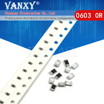 300PCS 0603 Chip Fixed Resistor SMD Resistor 1% 0 ohm 0R