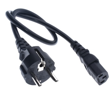 CEE7/7 European Straight Schuko to IEC C13 Power Cords, 10A, 250V, H05VV-F 0.75mm Cable ,Short Schuko to C13 Power cord, 50CM