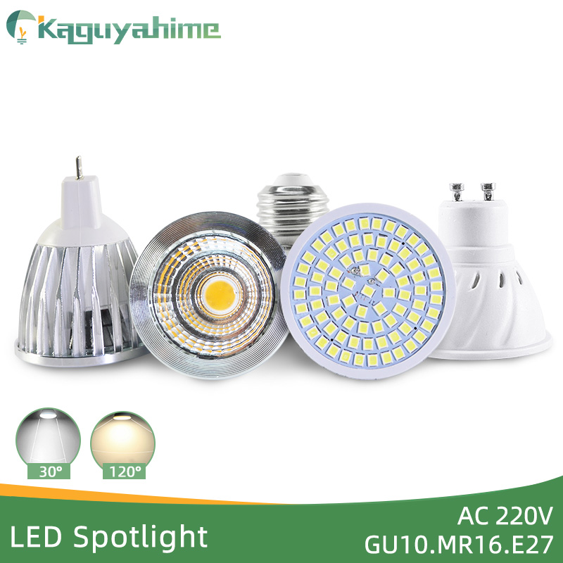 Kaguyahime LED MR16 Dimmable Lamp LED Spotlight E27 GU10 6W 7W 8W AC 220V 240V High Bright LED Bulb Spot Light Lampada Bombillas