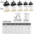 10pcs/pack white Desk Wall Cord Clamp Cable Clips Self-Adhesive Cord Management Wire Holder Organizer Fasteners