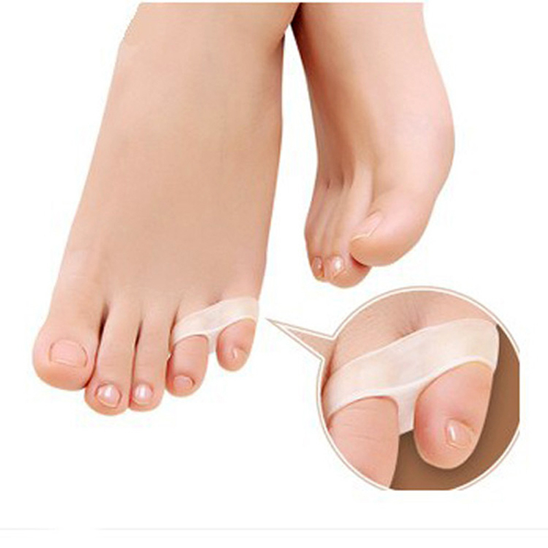 1PAIR Silicone Toe Gel Correction Hallux Valgus Relief Pain Little Toe Pinkie Thumb Separator Feet Care Guard Bunion Corrector